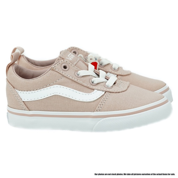 sepia rose slip on vans